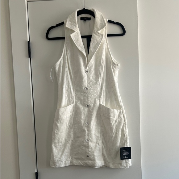 Lulu's Ivory Textured Button-Up Top - Picture 1 of 3